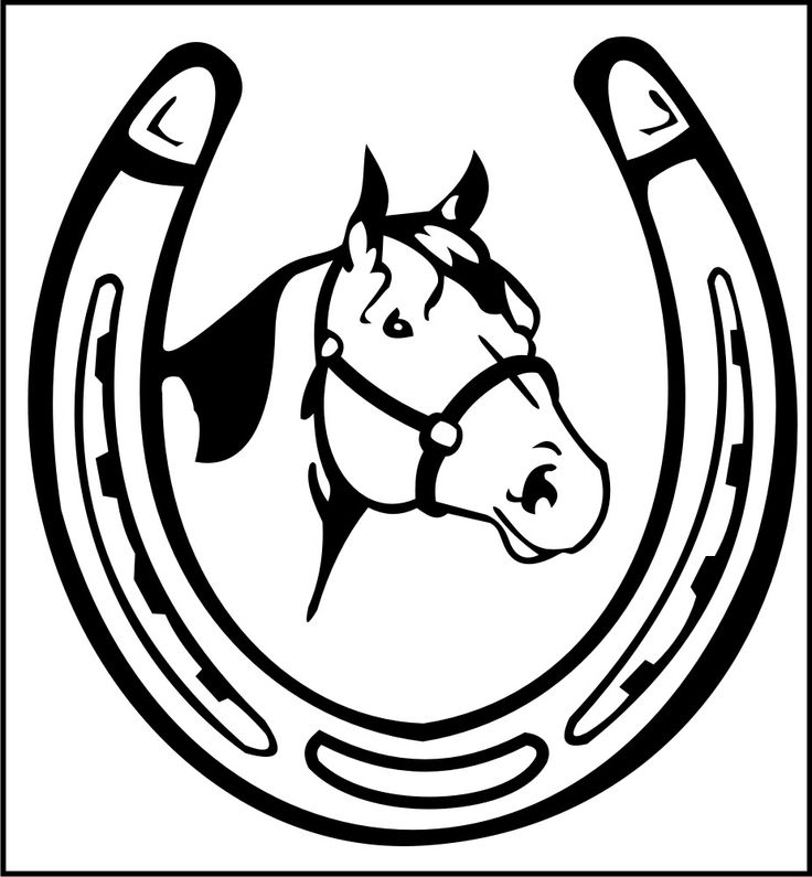 Trends For Double Horseshoe Saddle Club Horses Clipart