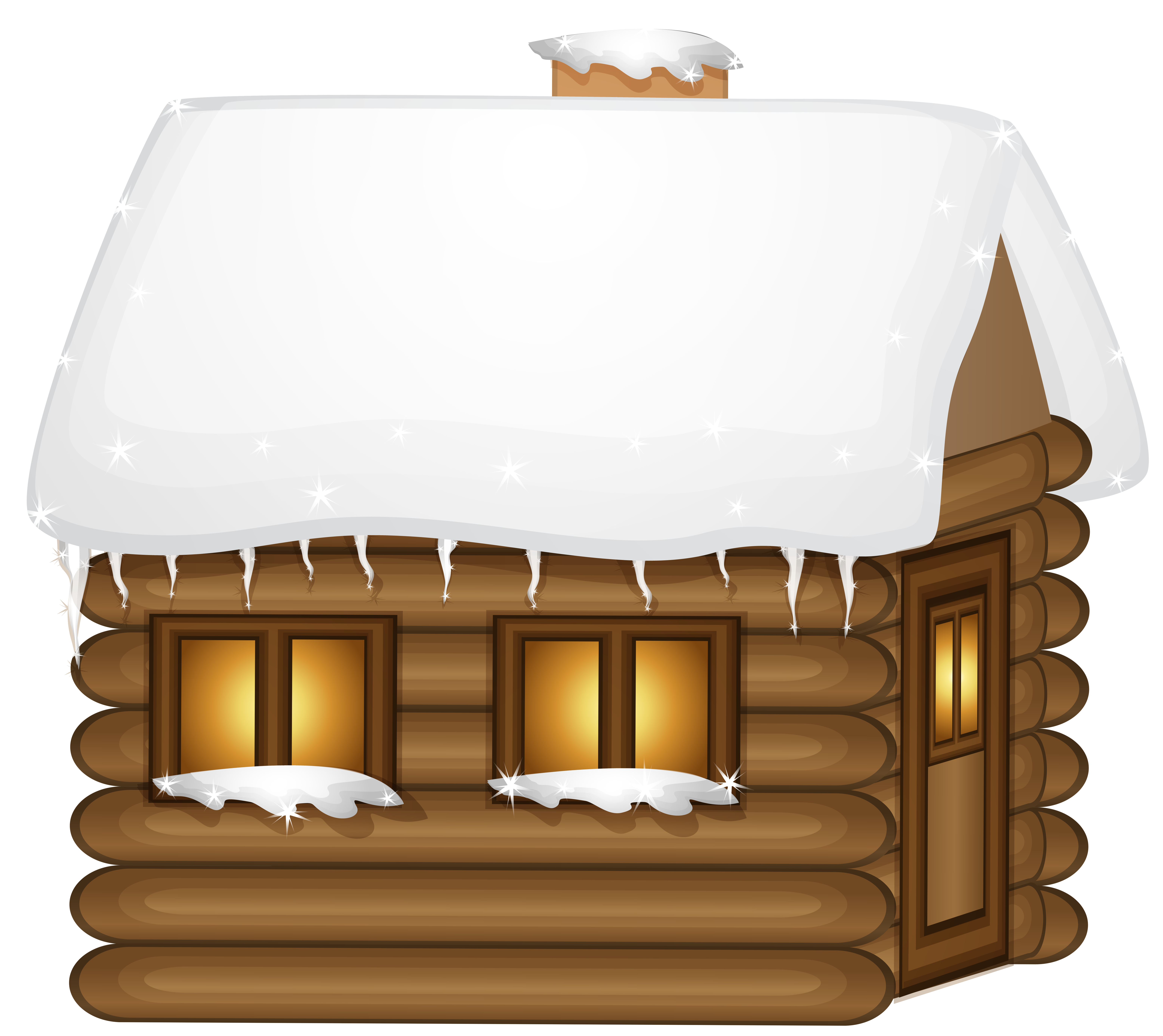 Wooden House Clip-Art Winter Free Transparent Image HQ Clipart