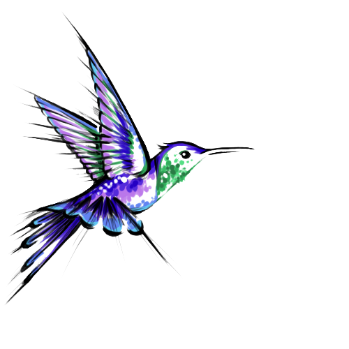 Tattoo Tattoos Black-And-Gray Transparent Hummingbird PNG Free Photo Clipart