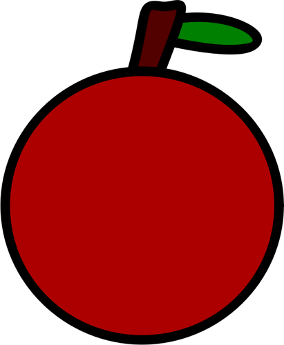 Simple Apple Icon Clipart