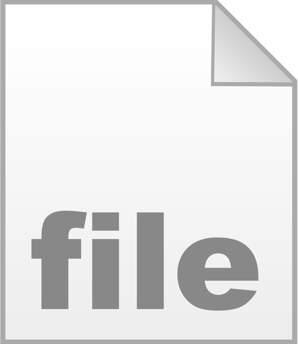Empty Unix File Icon Clipart