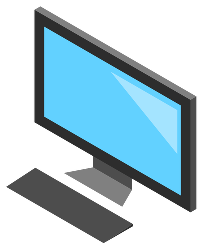Desktop Pc Icon With Monitor Clipart