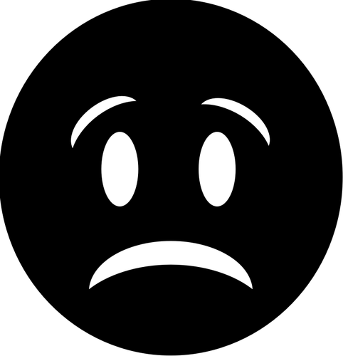 Frowning Face Emoticon Clipart