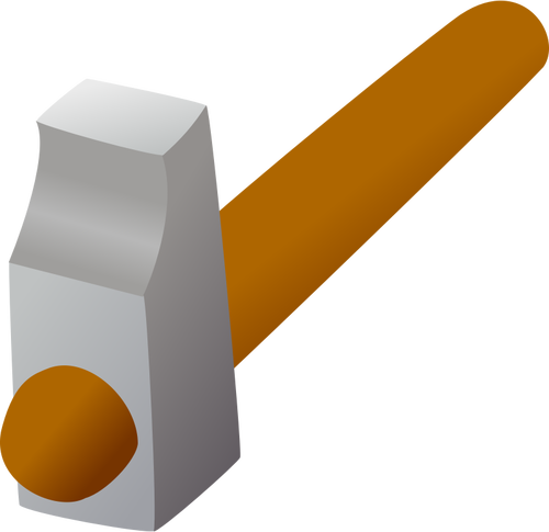 3D Hammer Icon Clipart