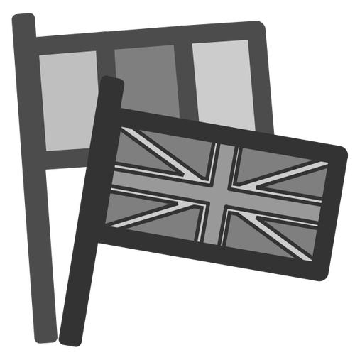 Flag Icon Grey Clipart