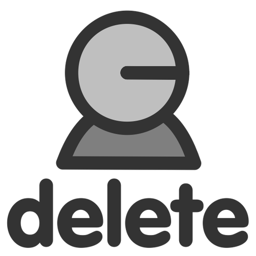 Delete User Icon Clipart