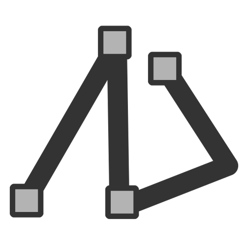 Poly-Line Icon Symbol Clipart