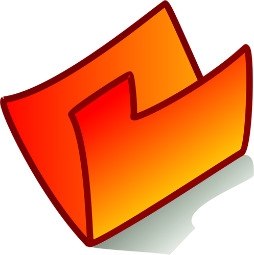 Of Orange Pc Folder Icon Clipart