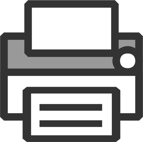Of Simple Office Printer Icon Clipart