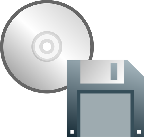 Cd Or Floppy Disk Icon Clipart