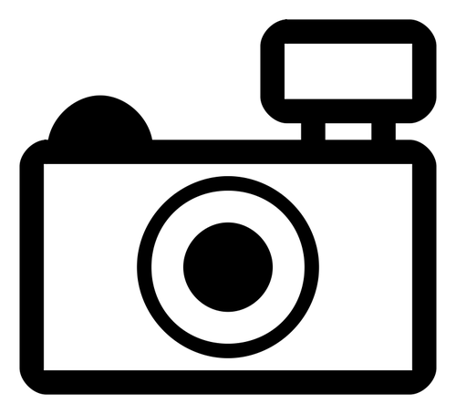 Amateur Photo Camera Outline Icon Clipart