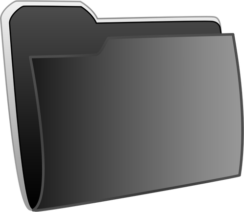 Of Black Folder Icon Clipart