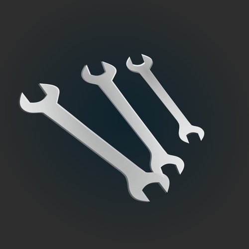 Of Spanners Icons Clipart