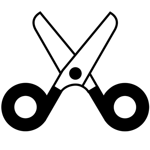 Open Scissors Icon Clipart