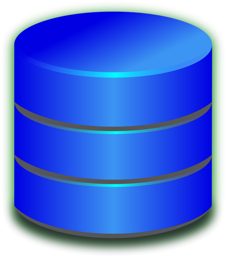 Blue Database Icon Clipart