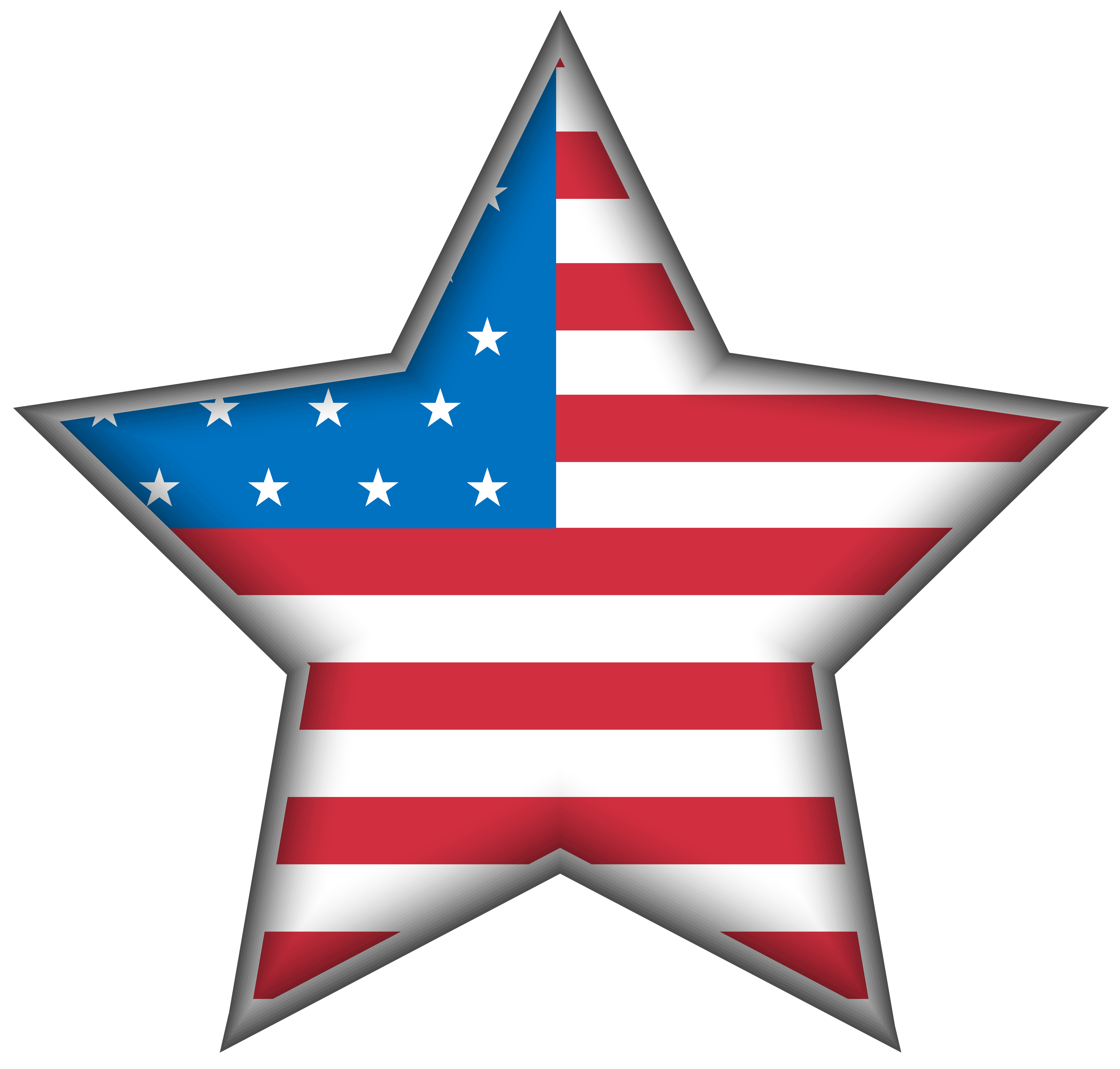 United Star Usa States Day Independence Clipart