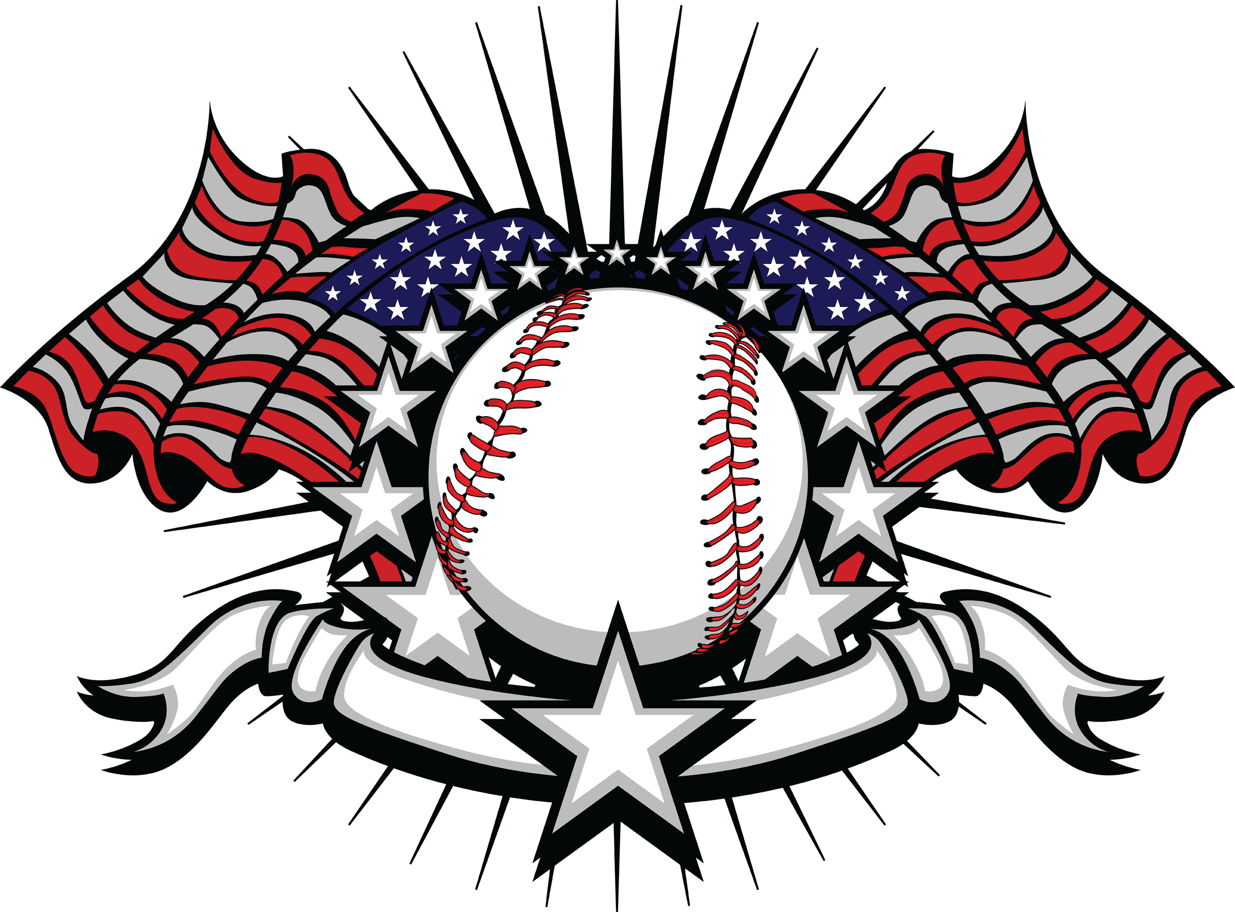 Map Vector Slam Baseball Graphics Day Independence Clipart