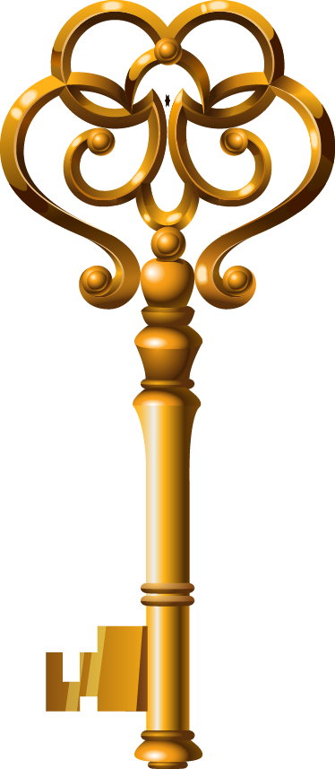 Golden Key Beautifully PNG Free Photo Clipart