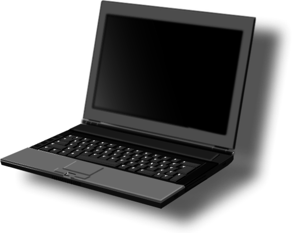 Laptop With Shadow Vector Download Png Clipart