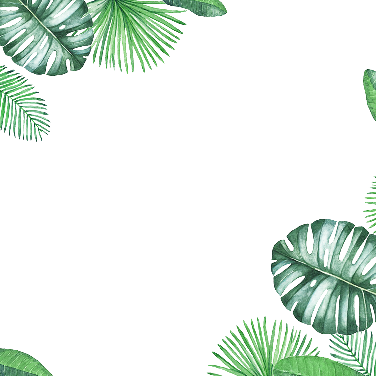 Green Border Leaf Texture Fresh Free Clipart HD Clipart