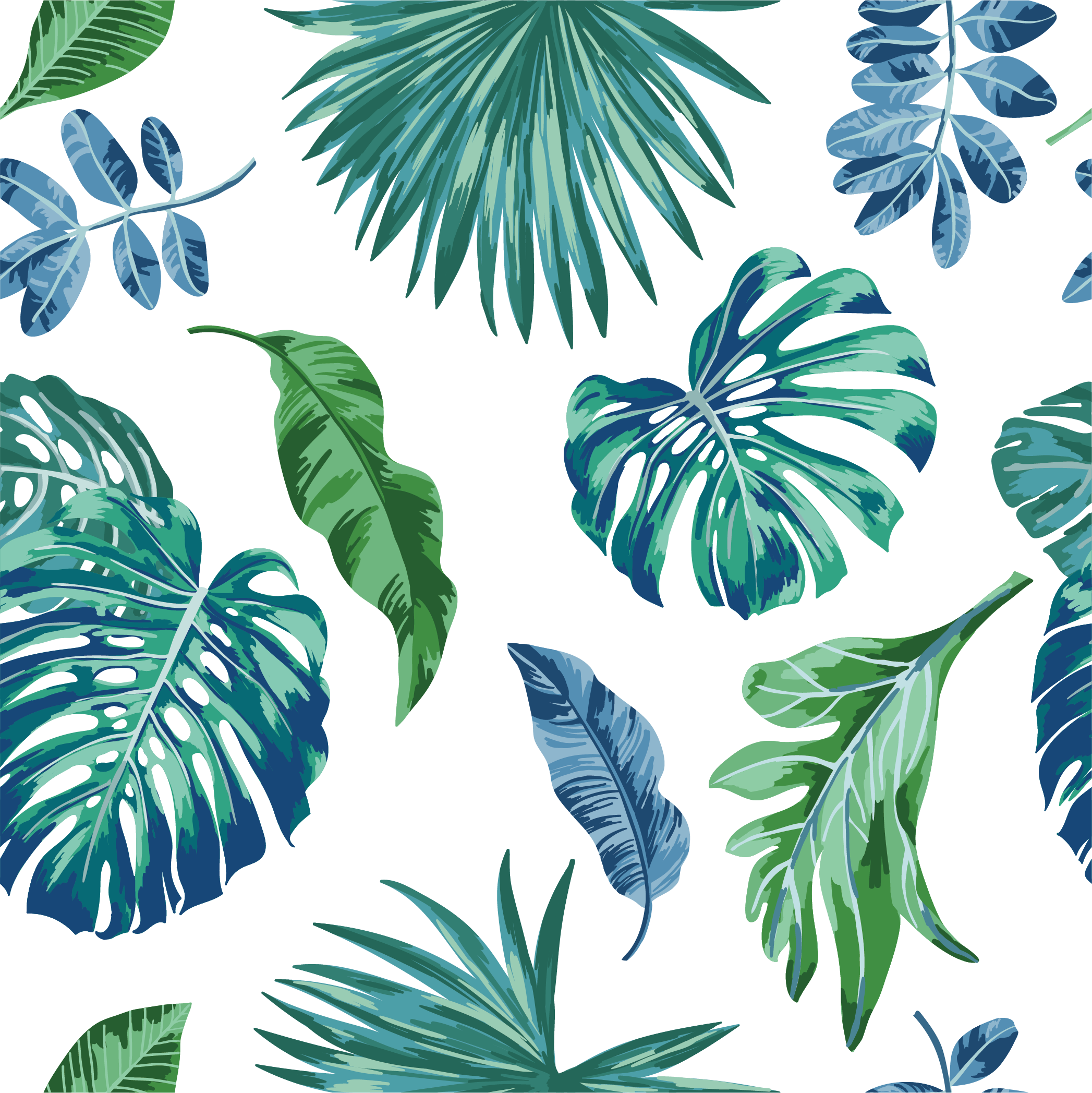 Leaf Painted Illustration Watercolor Euclidean Vector Green Clipart