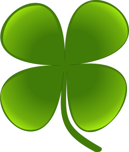 Green Four Leaf Clover Clipart