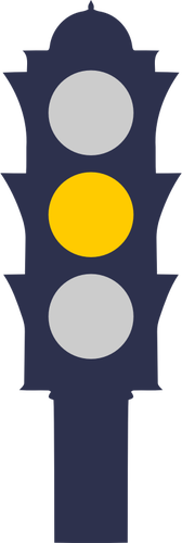 Traffic Light In Yellow Clipart