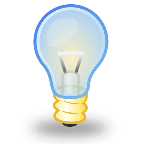 Of Small Transparent Light Bulb Clipart