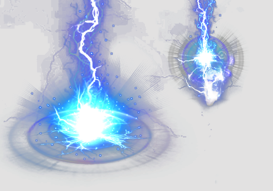 Blue Effect Lightning Free Frame Clipart