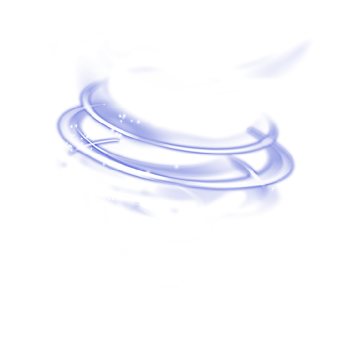 Blue Simple Light Effect Element Circle Icon Clipart