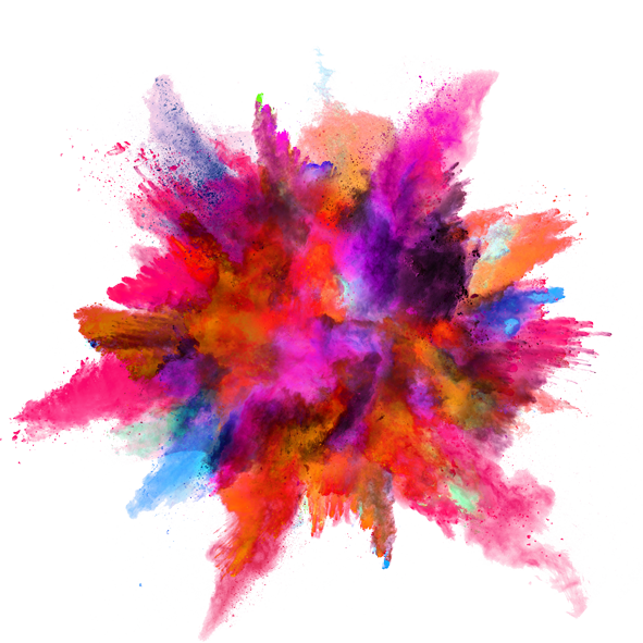 Color Splash Explosion Powder Ink Download HQ PNG Clipart