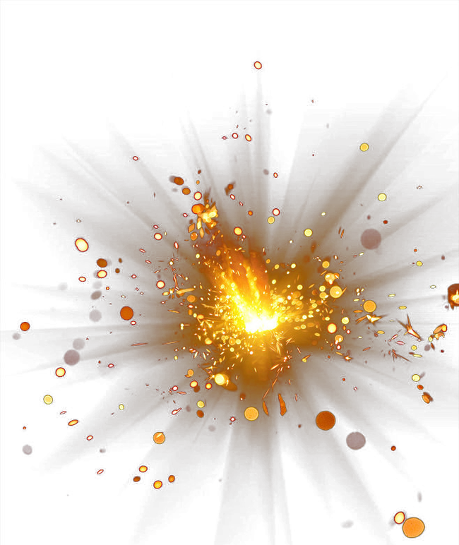 Flare Glare Explosion Gold Creative Free HD Image Clipart