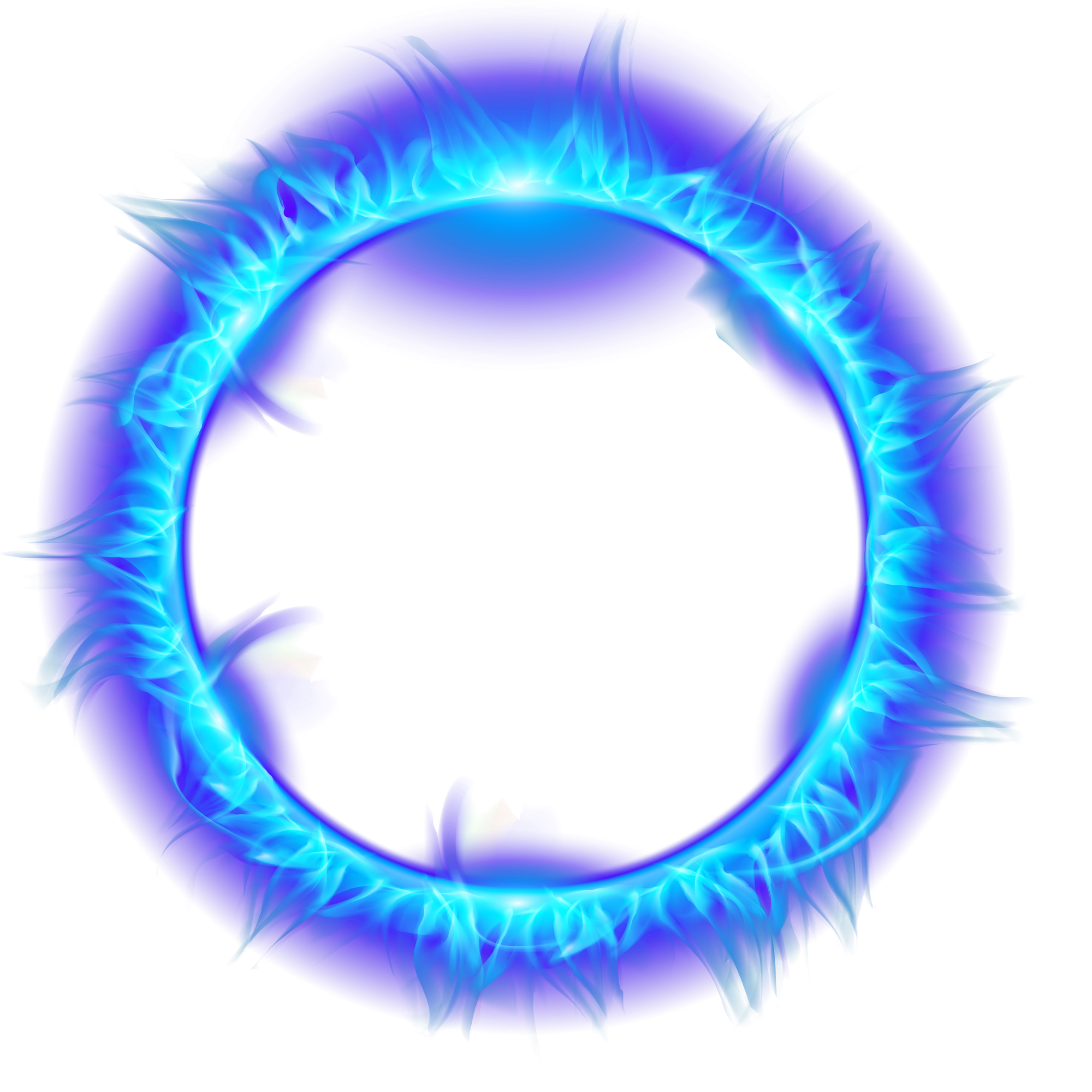 Blue Burning Fire Light Flame Of Ring Clipart
