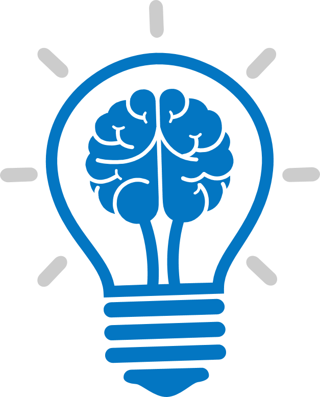 Light Brain Incandescent Bulb Cartoon Icon Clipart