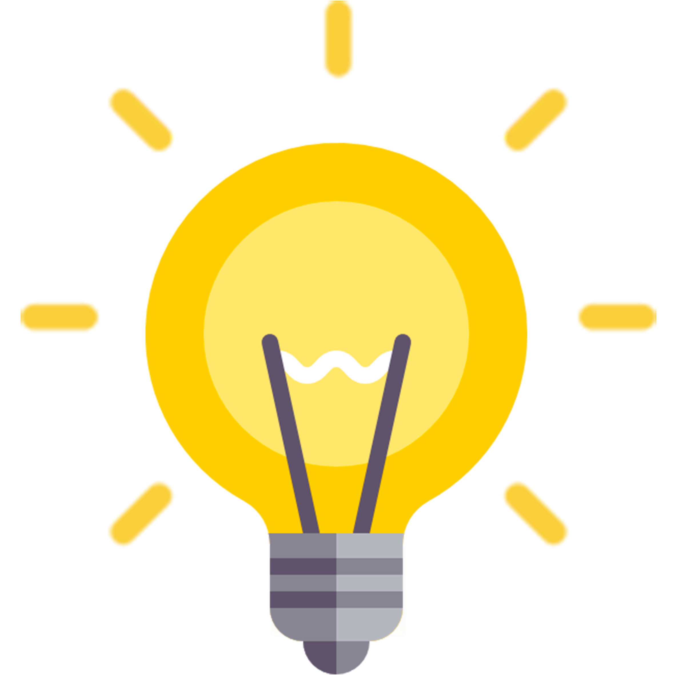 Icons Light Idea Computer Lighting Incandescent Bulb Clipart