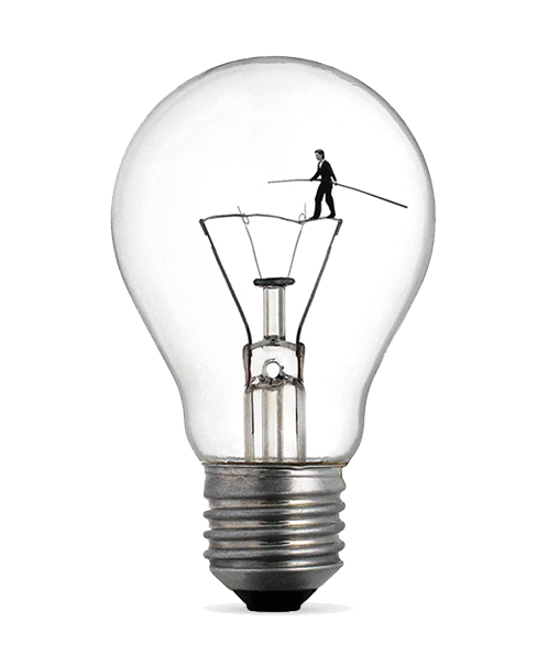 Electric Light Tightrope Lamp Lighting Incandescent Bulb Clipart