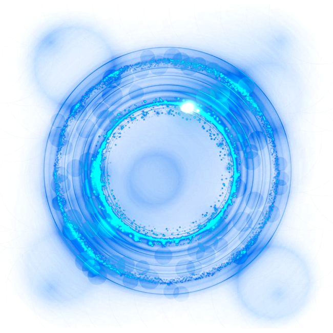 Blue Light Ring Effect Free PNG HQ Clipart