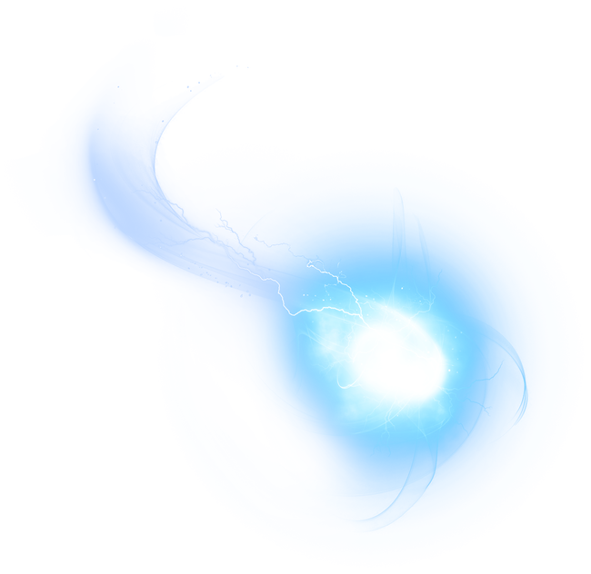 Blue Ball Light Energy Halo Icon Clipart