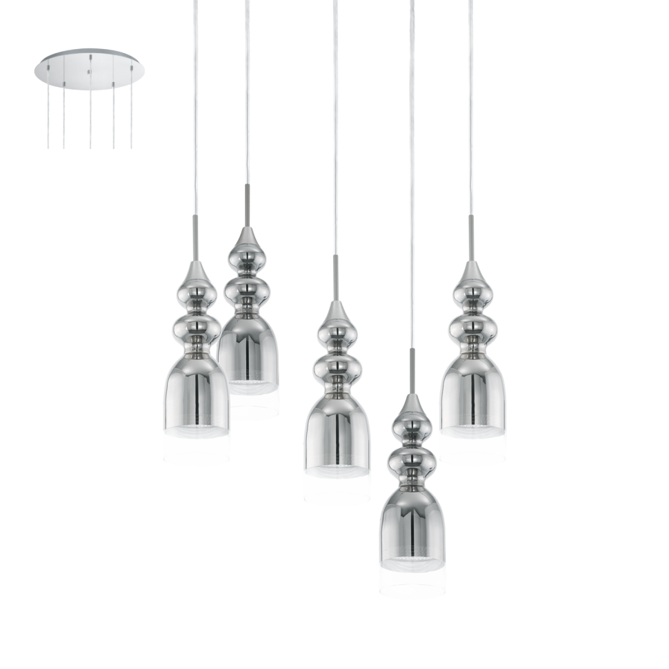 Chrome Light Fixture Bolanos Pendant Eglo Clipart