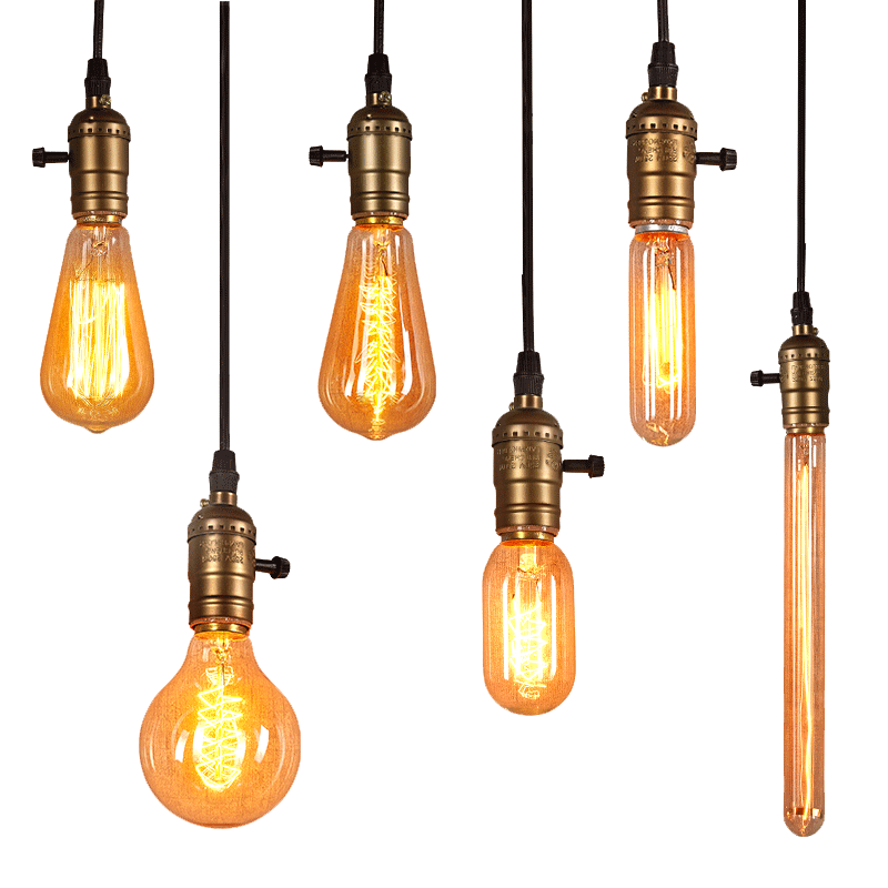 Light Edison Lighting Bulb PNG Free Photo Clipart