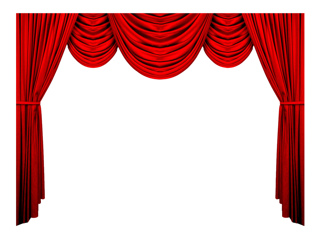 And Curtains Theater Theatre Drapes Pattern Red Clipart