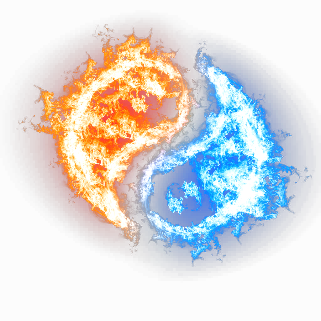 Ball Fire Light Challenge Yin Yang Flame Clipart