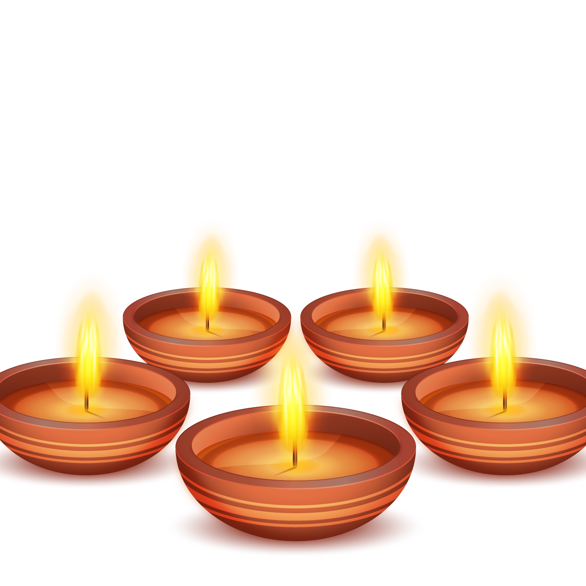 Lotus Light Festival Vector Flame Candle Lantern Clipart