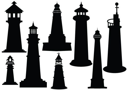 Ideal Lighthouse Silhouette Vector Download Silhouette Clipart