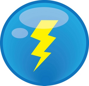 Lightning Bolt Lightning Image A Blue Clipart