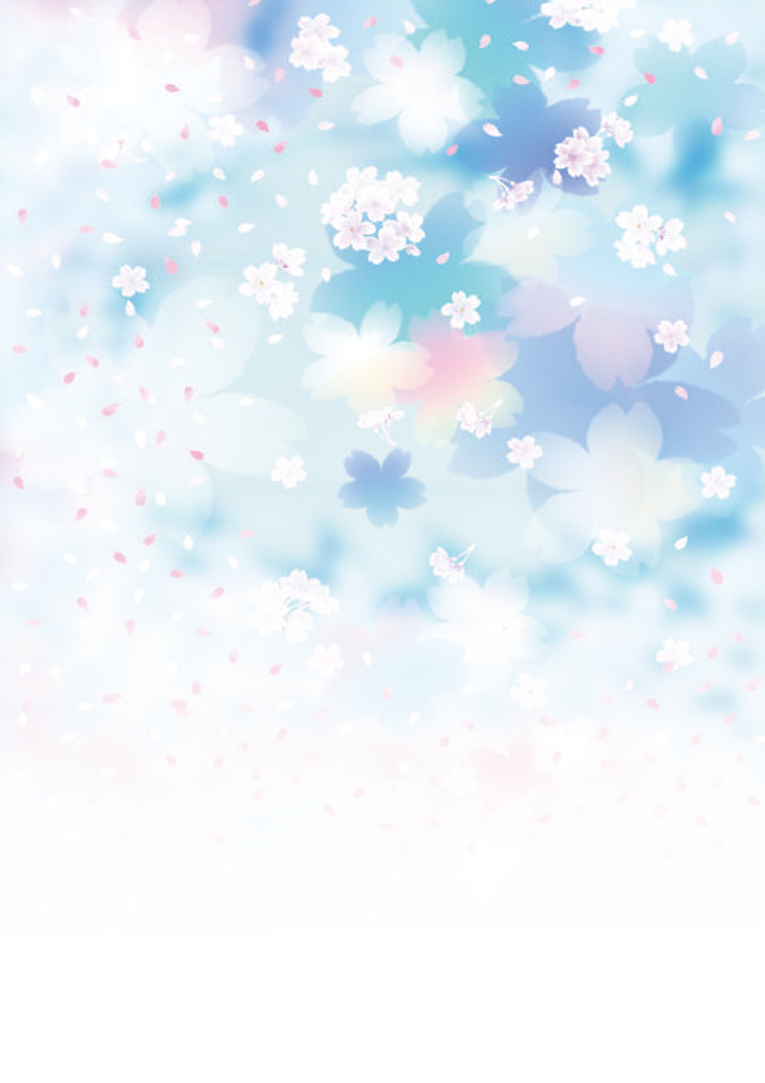 Blue Flower Cherry Wallpaper Sky Dream Clipart