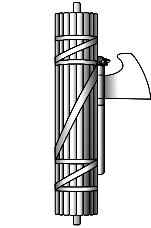 Fasces Fascist National Fascism Logo Axe Symbolism Clipart
