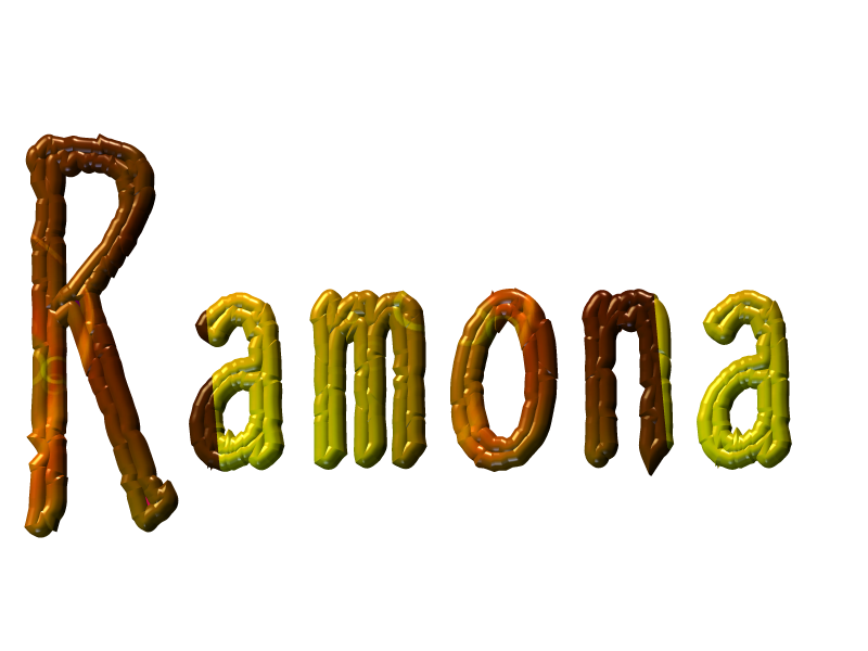 Ramona Text Person Pest Letter Logo Font Clipart