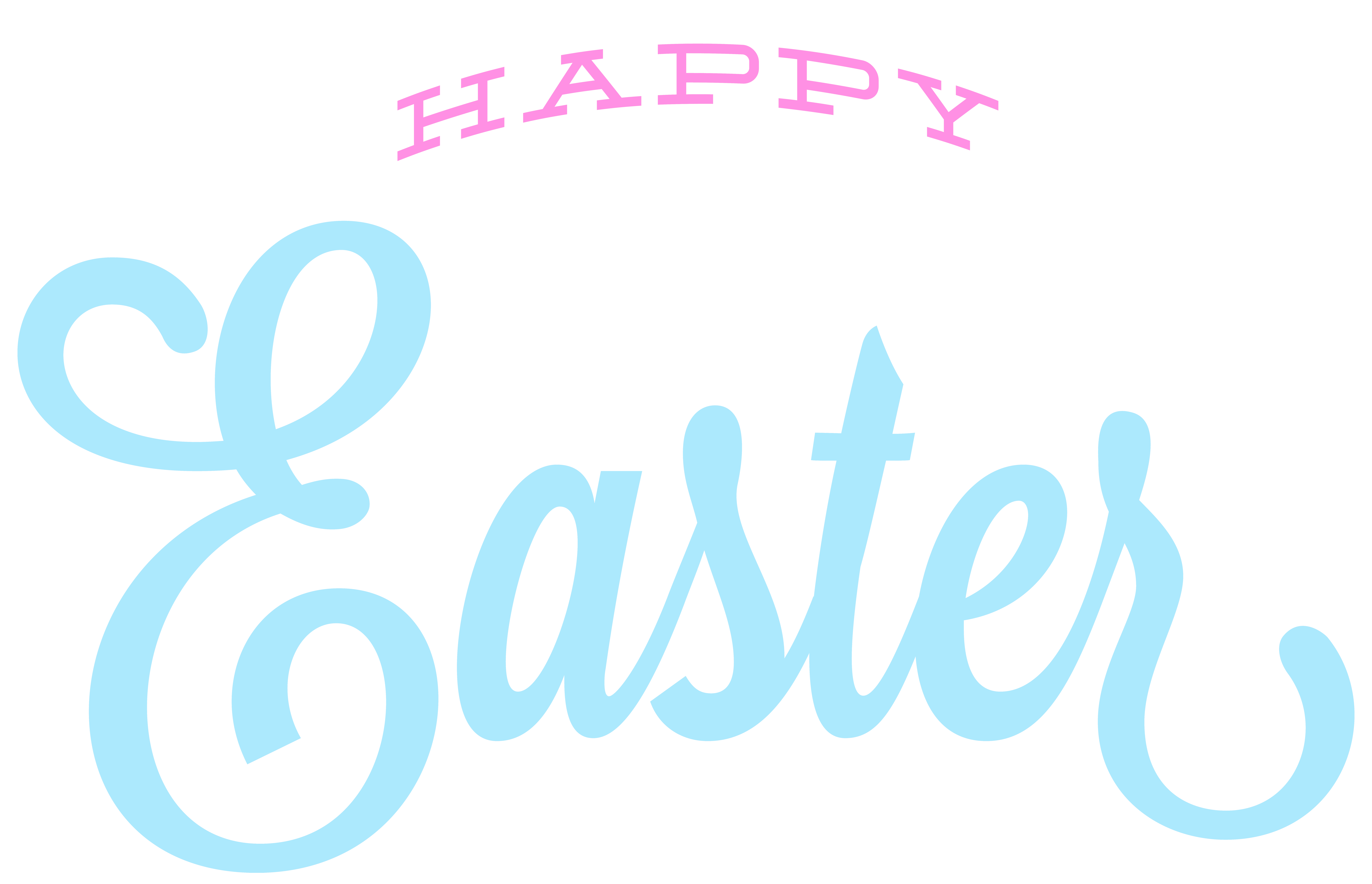 Blue Brand Logo Font Easter Happy Clipart
