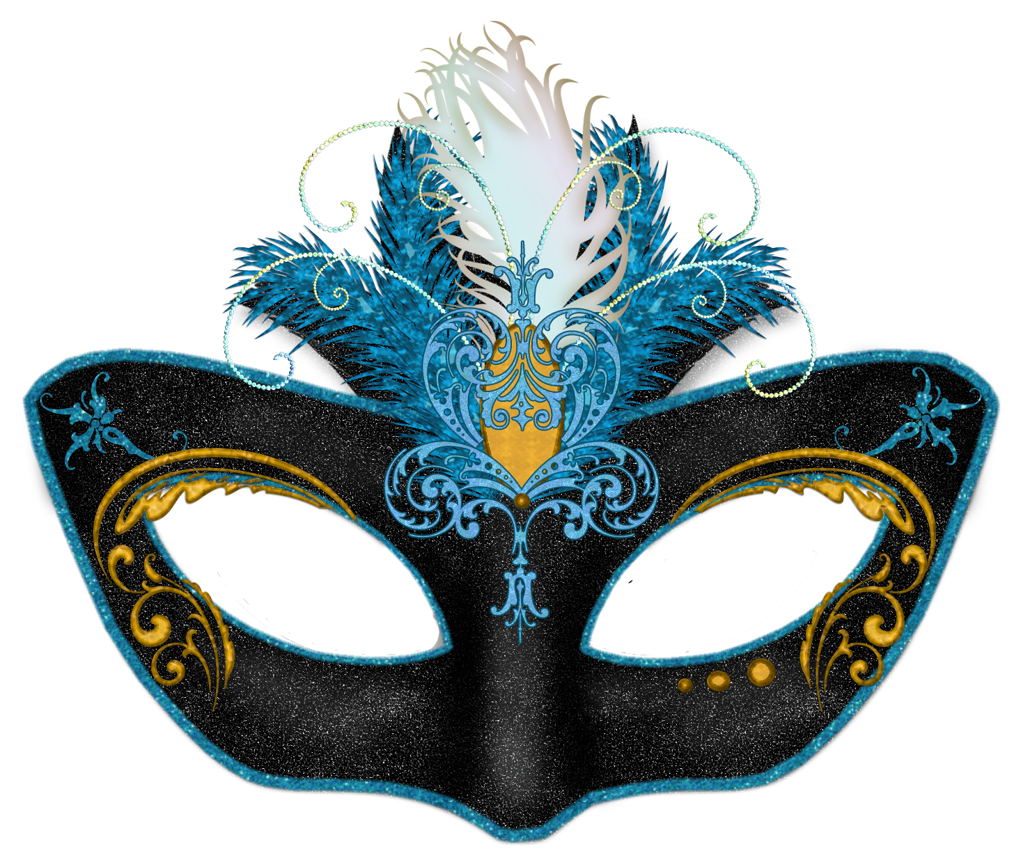 Mardi Ball Masquerade Gras Mask Party Logo Clipart